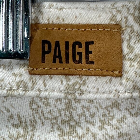 PAIGE Jeans Womens 25 Hoxton Ankle Cotton Stretch Snakeskin Print Pockets - Picture 8 of 11